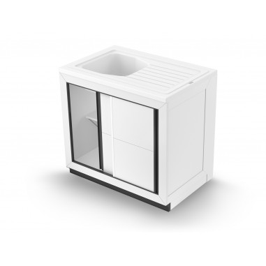 Concept meuble + évier Vendée composite (PVC) 900 x 600 mm