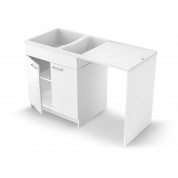Concept meuble + évier Giga 140 Portes mélaminé hydrofuge 1400 x 600 mm